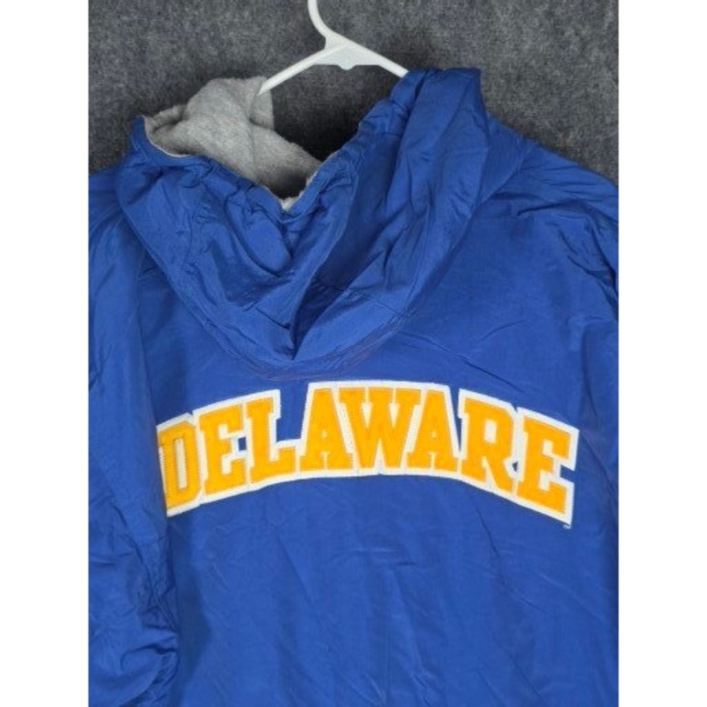 VTG Gear for Sports Delaware Blue Hoodie Pullover Windbreaker Jacket Mens‎ XL - Picture 8 of 10